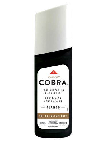 Cobra Brillo 60c Cuero Blanco